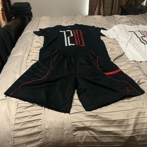 Jordan set two 3X shirts & 3X shorts. 3 piece set.
